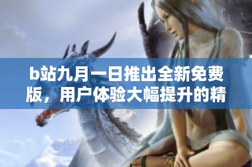 b站九月一日推出全新免费版，用户体验大幅提升的精彩更新揭秘