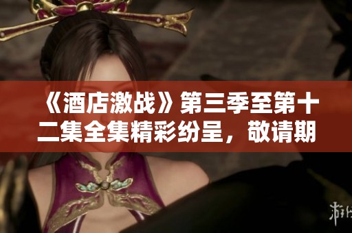 《酒店激战》第三季至第十二集全集精彩纷呈，敬请期待观看吧