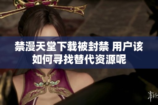 禁漫天堂下载被封禁 用户该如何寻找替代资源呢