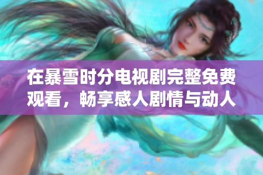 在暴雪时分电视剧完整免费观看，畅享感人剧情与动人演绎