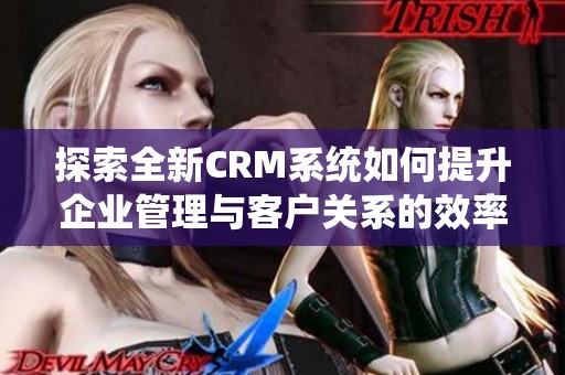 探索全新CRM系统如何提升企业管理与客户关系的效率与效果
