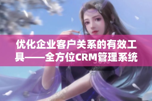 优化企业客户关系的有效工具——全方位CRM管理系统的优势解析