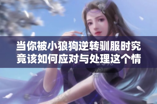 当你被小狼狗逆转驯服时究竟该如何应对与处理这个情感困境呢