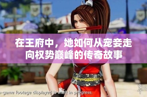 在王府中，她如何从宠妾走向权势巅峰的传奇故事