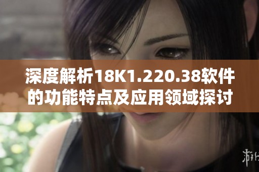 深度解析18K1.220.38软件的功能特点及应用领域探讨