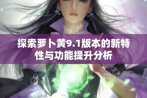 探索萝卜黄9.1版本的新特性与功能提升分析
