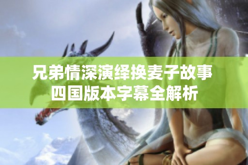 兄弟情深演绎换麦子故事 四国版本字幕全解析