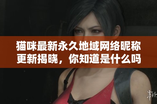 猫咪最新永久地域网络昵称更新揭晓，你知道是什么吗