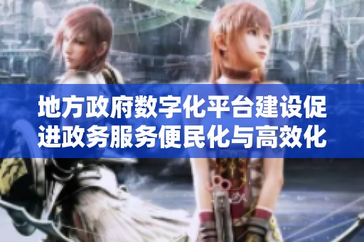 地方政府数字化平台建设促进政务服务便民化与高效化发展