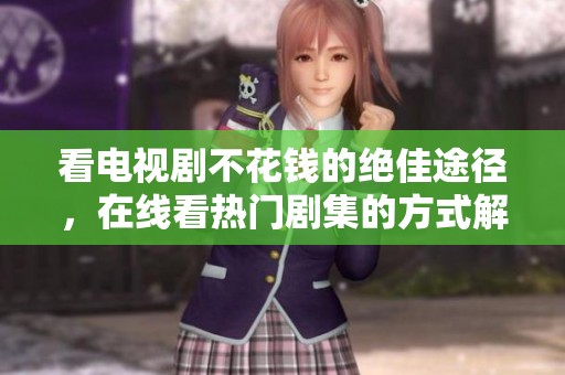 看电视剧不花钱的绝佳途径，在线看热门剧集的方式解析